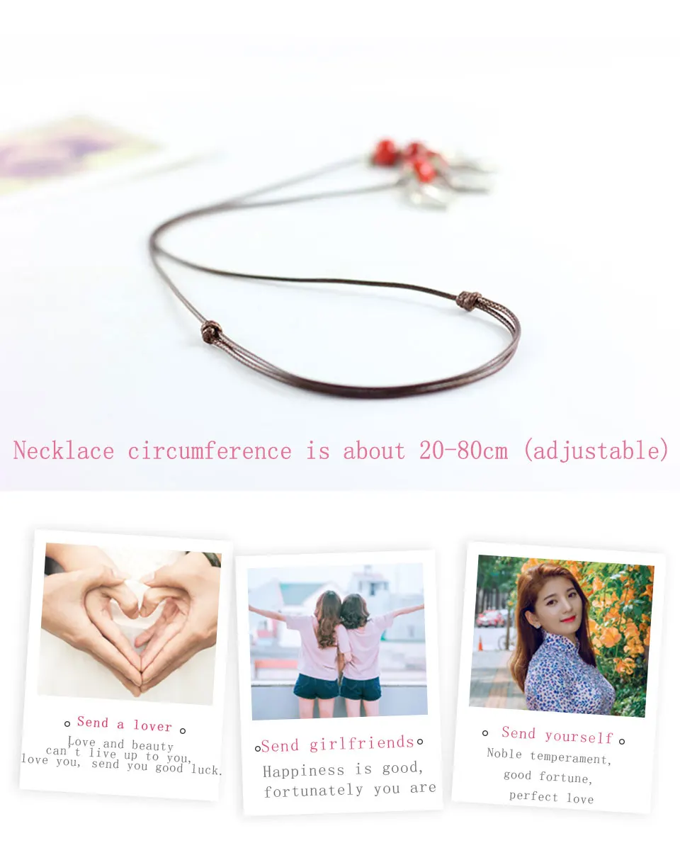 Ceramic Flower Glaze Leaf Necklace Women's Simple Temperament Clavicle Chain Pendant Clothes Jewelry Wild To Send Girls Gifts (10)