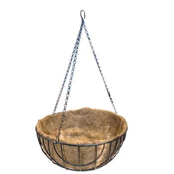 

Planter pendant coconut and metal 36 cm diameter