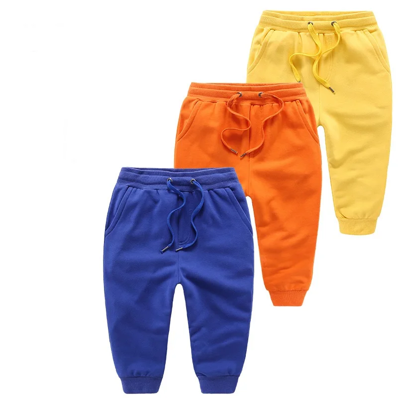 Cotton Baby Boys Girls Running Pants Casual Sport Trousers Kids Slacks