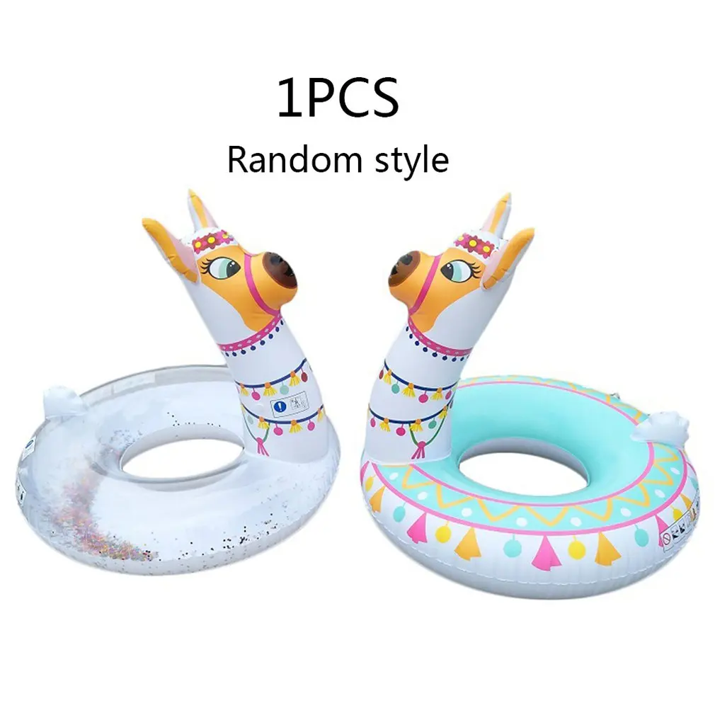 

New Environmentally Friendly Spot Inflatable Adult Alpaca Swimming Ring Pvc Inflatable Floating Bed