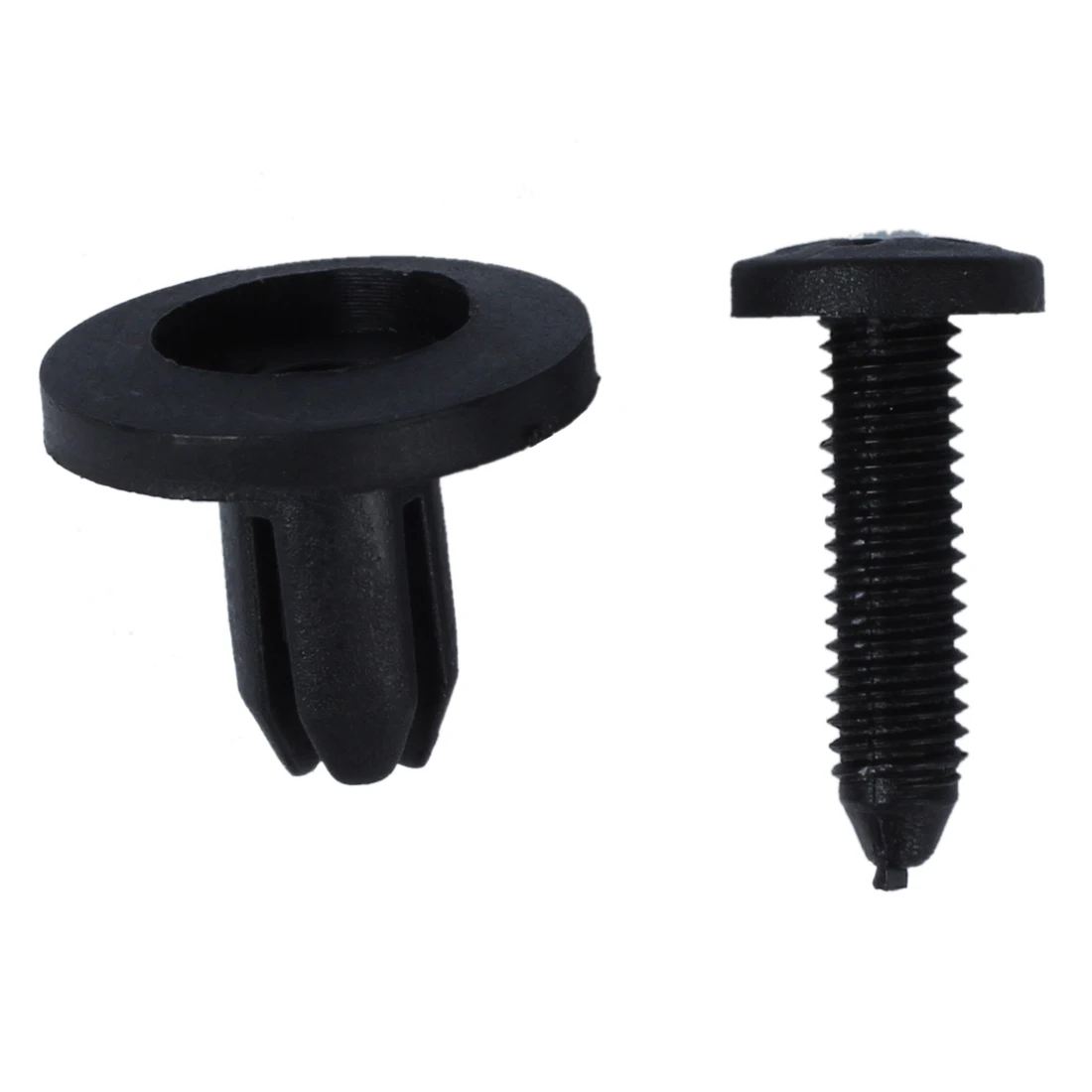 AUTO 100 Pcs Plastic Push Type Fastener Rivets Fender Clips for 7mm Dia