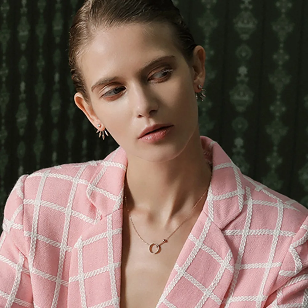 

ZEGL net red ins necklace niche clavicle chain female Korean version of simple personality Korean wild cool wind jewelry