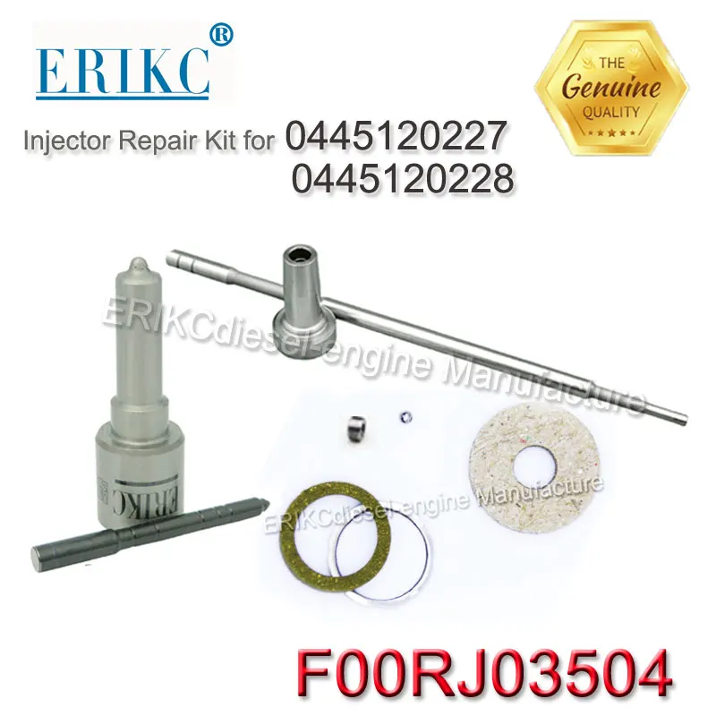 

ERIKC F00RJ03504 Fuel Injector Rebuild Kit CRIN Overhaul Kit DLLA151P2182 0433172182 Valve F00RJ01692 for 0445120227 0445120228