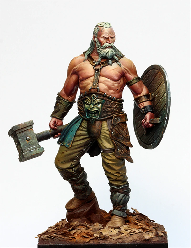 1/24 75mm resin models kits science fiction movie game character, old Barbarian unpainted and unassembled R12G