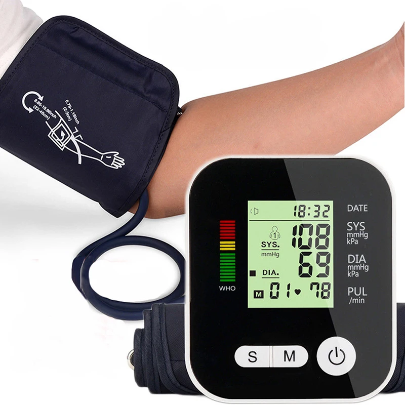 1 шт. Автоматический монитор артериального давления цифровой ЖК-прибор для измерения артериального давления тонометр для измерения
