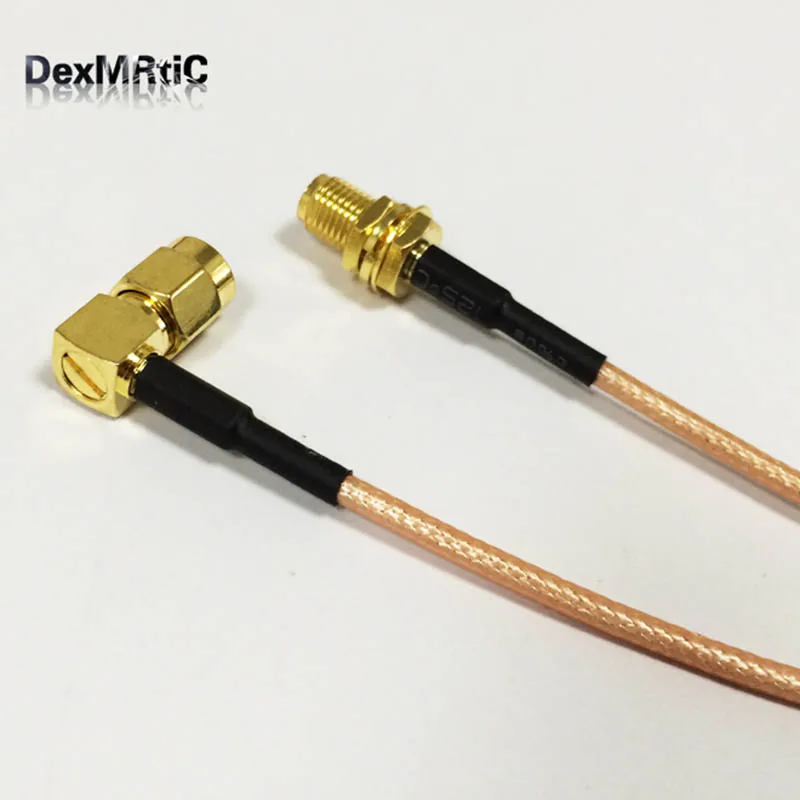 RF SMA штекер Прямоугольный переключатель RP Гнездовой разъем ОТРЕЗОК кабеля RG316 15
