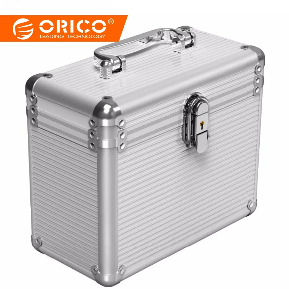 ORICO Aluminum 5 & 10 bays 3.5 inch Hard Drive Protection Box Storage
