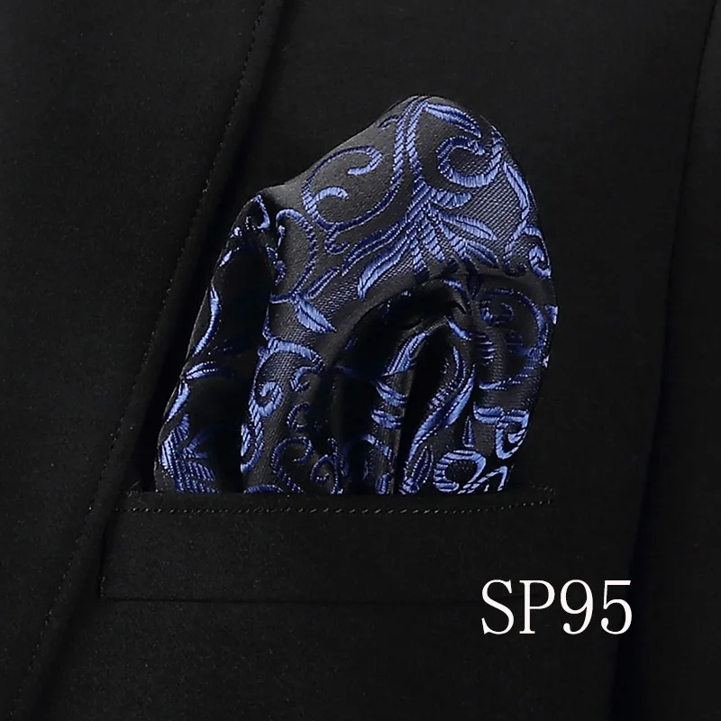 Vangise Для мужчин s нагрудные платки сплошной узор синий платочек модный носовой платок для мужской деловой костюм аксессуары 22 см * 22 см
