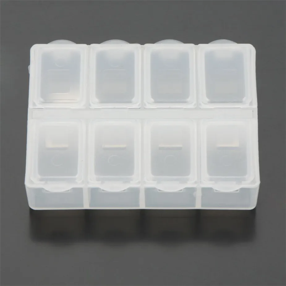 

Durable 8 mesh tool storage box mini utility component container tool Box Case PP Material 903-133 s
