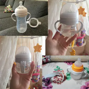 

2018 Newest Hot Bottle Grip Handle for Avent Natural Wide Mouth PP Glass Baby Feeding Bottles