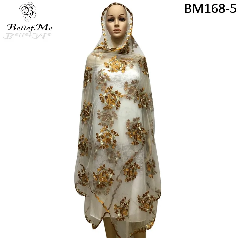 

Christmas New Scarf 2019 New net plain embroidery women African headtie scarf ,high quality net soft material Winter scarf