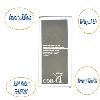 

10pcs/lot 3300mAh EB-BJ510CBE Replacement Battery For 2016 Edition Samsung Galaxy J5 ( 6 ) 2016 SM-J510 J510 J510FN J5109 J5108