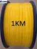1000mtr 0.9mm tighted fiber optic cable G652D G657A 9/125um SM yellow for fiber pigtails ftth Singlemode wire 1km/roll ELINK ► Photo 1/5