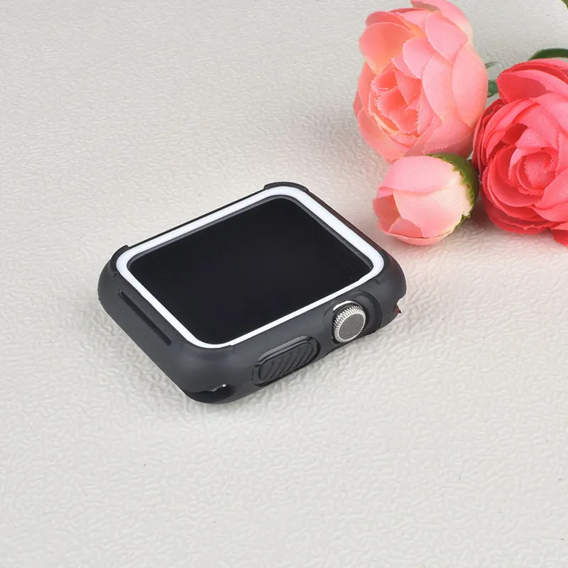 TPU Cover For Apple watch Case Apple watch 5 4 44mm 40mm Silicone Protector Bumper for iWatch 3 2 1 42mm 38mm Accessories 44 40