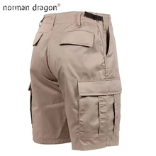 Дешевые камуфляжные шорты с 6 карманами, мужские шорты kanye west cargo, хлопок/полиэстер, камуфляжные Чино, военные шорты, пляжные шорты