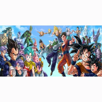 

Man Bath Shower Drying Towel Dragon Ball Pattern Bamboo Fiber Bathroom Outdoor Travel Sport Beach Towels 70*140cm