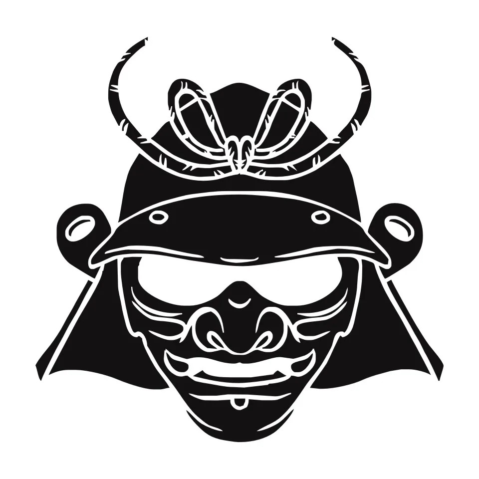 Cunymagos Samurai Msak Japanese Head Car Sticker Vinyl Decor Decal Car Styling Car Auto Motorcycle Wall Door Sticker 16.516 (3)