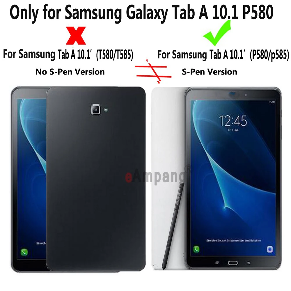 Малыш противоударный чехол для samsung Galaxy Tab 10 1 Обложка Kickstand силиконовый 2016 s ручка