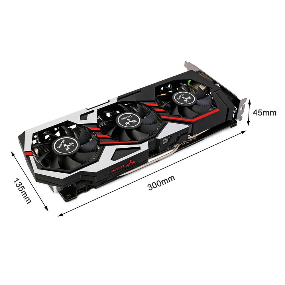 Цветная видеокарта NVIDIA GeForce iGame GTX1060 GPU GDDR5 192 бит PCI E VR Ready 1060 DVI + HDMI 3 * DP для игр на