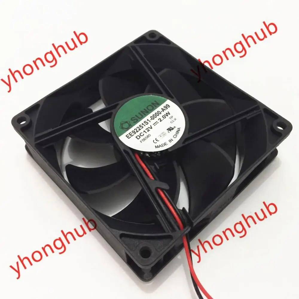 SUNON EE92251S1 0000 A99 DC 12V 2 0 W 90x90x25mm вентилятор охлаждения сервера|square fan|server fandc fan 12v |