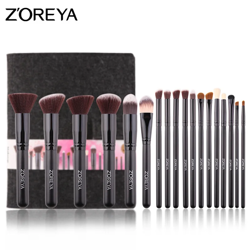 ZOREYA Daily Makeup Brushes Set beveled brush Powder Foundation Eyeshadow Make Up Brushes Cosmetics Soft Synthetic Hair ZOREYA Daily Makeup Brushes Set beveled brush Powder Foundation Eyeshadow Make Up Brushes Cosmetics Soft Synthetic Hair