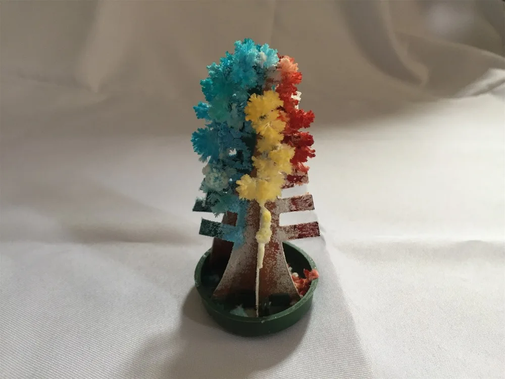 

iWish 2019 100PCS 10x6cm DIY Visual Multicolor Magic Growing Paper Tree Magically Grow Christmas Trees Japan Kids Science Toys