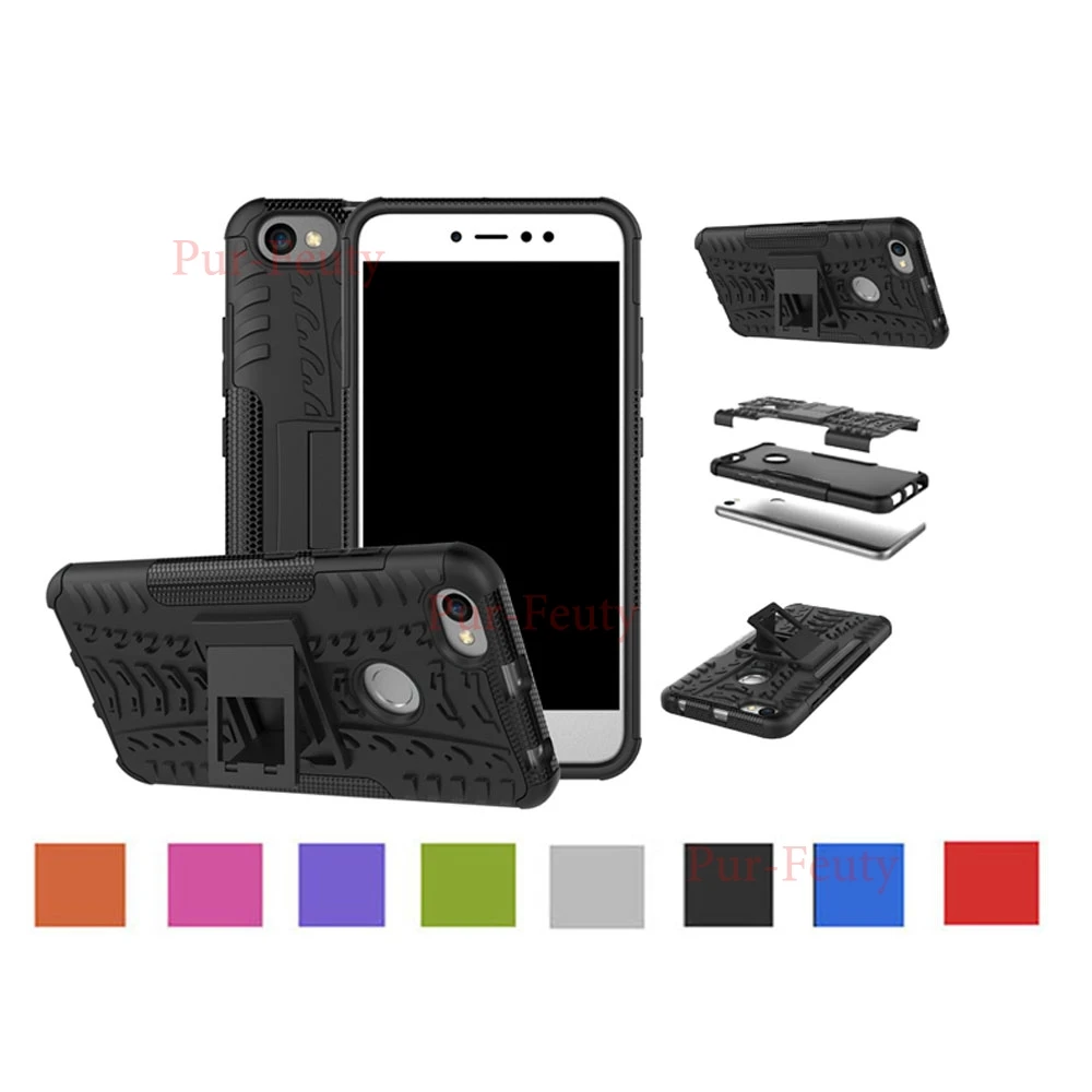 TPU Case for Xiaomi Redmi Note 5A 5 A Hard PC + Silicone Back Cover Red mi Shockproof Stand Phone Cases | Мобильные телефоны и