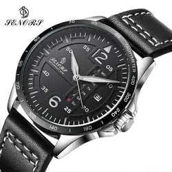 Top Luxury Brand Men Sports Watches Men's Quartz Date Clock Man Leather Army Military Wrist Watch Relogio Masculino 2017 Gift