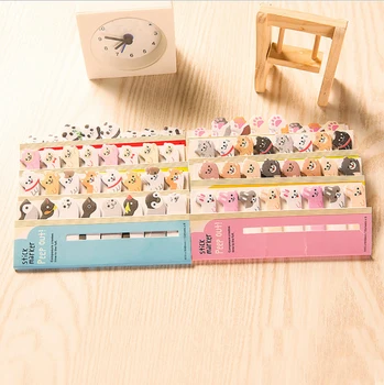 

8PCS Kawaii Stationery Cartoon Animals Marker Memo Pad Sticky Bookmark Flags Index Tab Sticky School Supplies Paper Stickers