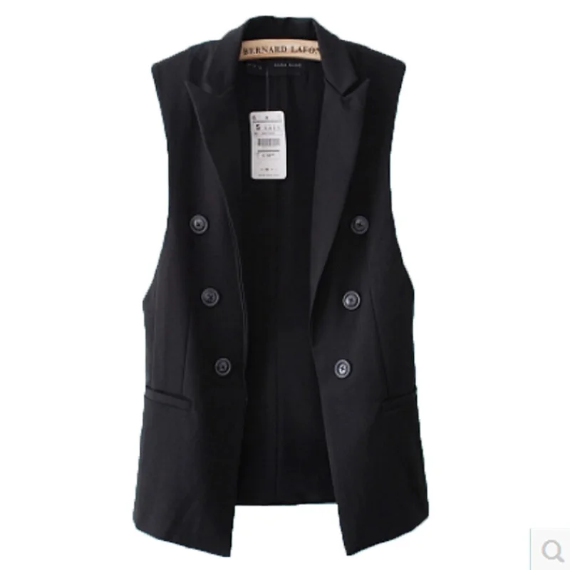 European brand new 2016 Spring Autumn women vest slim Suit