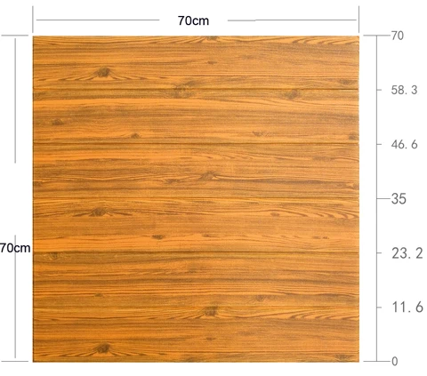 10 шт. Большой размер 70x70 см 3d стикер стены анти-вспенивание деревянные стены шаблон жизни Наклейки для декора комнаты ТВ фон - Цвет: Color 4
