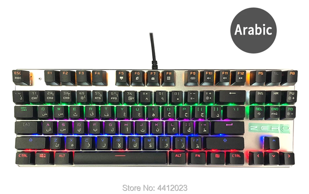 Metoo Edition Mechanical Keyboard 87 keys 104keys Blue Switch Red Switch Gaming Keyboards for Tablet Desktop Russian sticker