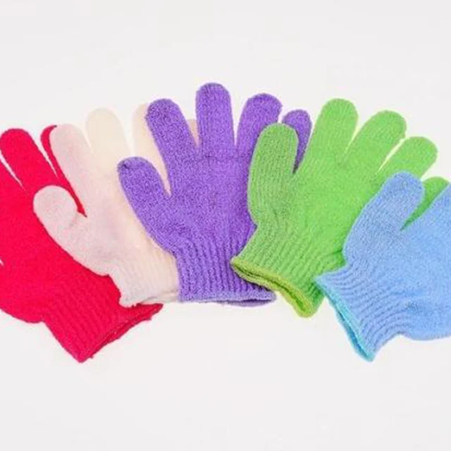 Best Price New Arrival Scrubber Skid resistance Body Massage Sponge Gloves Shower Exfoliating Bath Gloves color random #0928