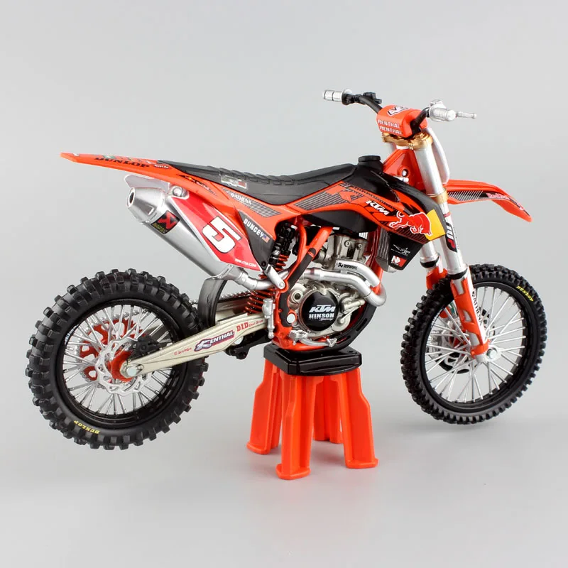 1:12 Масштаб KTM SX-F 450 SXF moto гонки часы seiko № 5 Райан Данжи АМА Суперкросс moto кросс-Байк moto rcycle литая под давлением модель Enduro игрушечные машинки