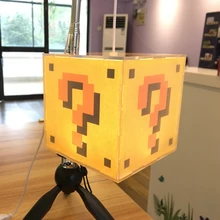 Ночной мигающий светильник Mindyn с сенсорным датчиком, лампа для игры Марио, светильник