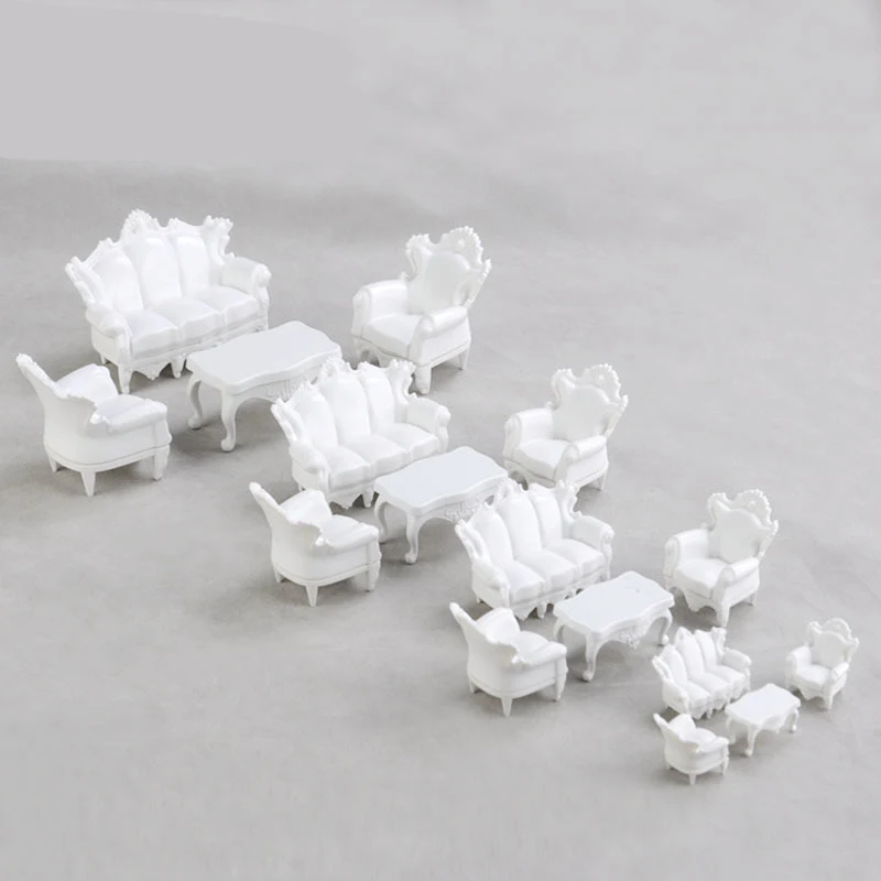 

4pcs/set Model sofa set / 1:20/25/30/50 /sandbox mold material / DIY craft materials/DIY toy accessories technology model parts