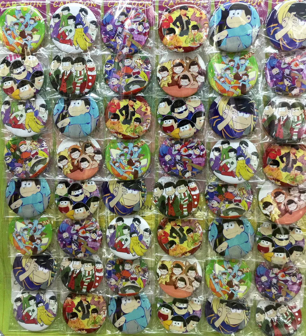 Osomatsu-сан-4.5 СМ 24/32/40/48x много указан новый Мультфильм и Аниме PIN назад ЗНАЧКИ КНОПКИ