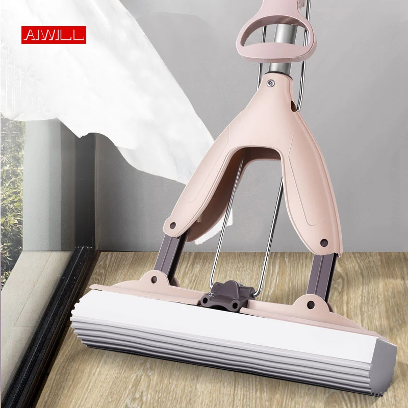 Floor Mop AIWILL Simple convenient durable Floor Cleaning Mop Household Cleaning Tools Folding Absorbing Squeeze Water mops