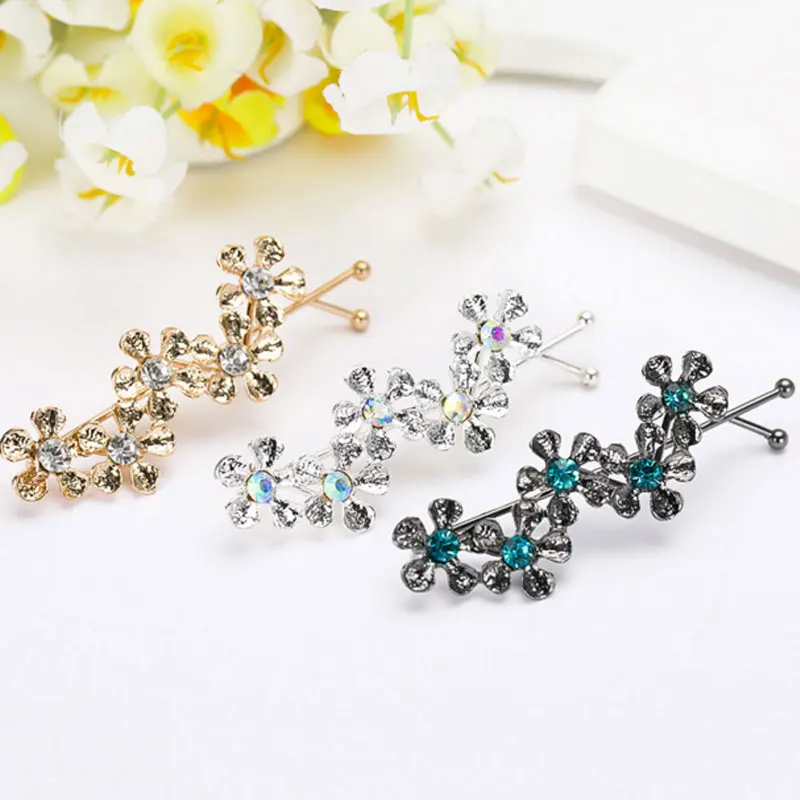 Us 0 55 53 Off M Mism New Wave Shaped Simple Bobby Pin Five Pcs Flowers Hairpins Hair Clips Wedding Decoration Hair Accessories Hairgrip In Women S