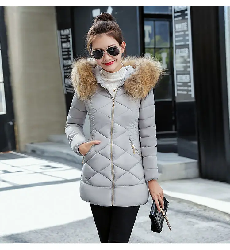 Зимняя женская куртка, новинка, модное зимнее пальто для женщин, воротник из искусственного меха, с капюшоном, толстое теплое зимнее пальто и парки для женщин, S-XXXL