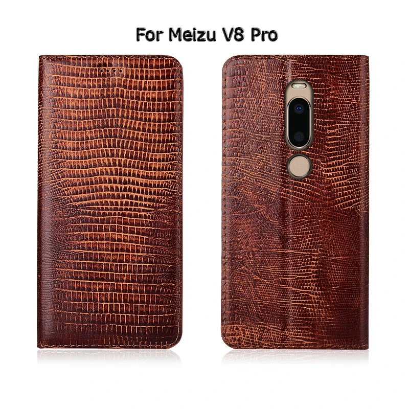 Чехол для телефона Meizu V8 Pro X8 текстура под ящерицу раскладной Магнитный чехол подставка натуральная кожа чехол для телефона