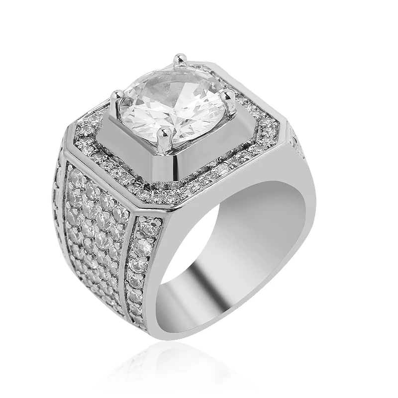Buy New Design Arrived White Gold Rhinestone Ring