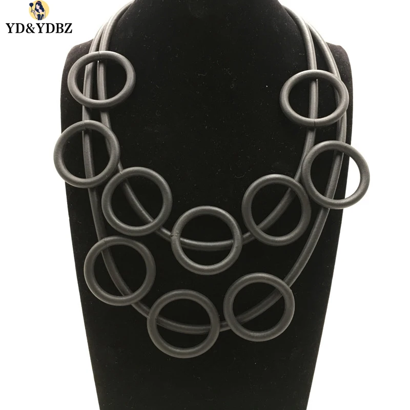 

YD&YDBZ DIY Jewelry Women's Claims The Glamour Hand-Made Multi-Layer Vintage Soft foam Aluminum Necklace Is a Lucky Necklace.