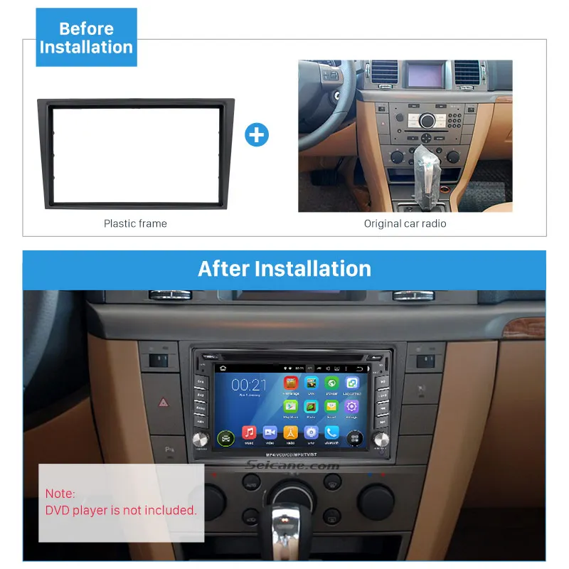 Seicane-ǹ ׷ 2 Din   ŰƮ, ڵ  CD ÷̾ г  þ, 2006 + Opel Vectra Astra zafira