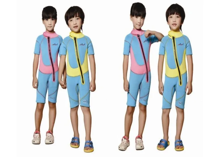 WDS-8002-10-Children-Wetsuit-2.5mm-Neoprene-Thick-Swimsuit-for-Winter-Autumn-Spring-Shorty-Swimwear
