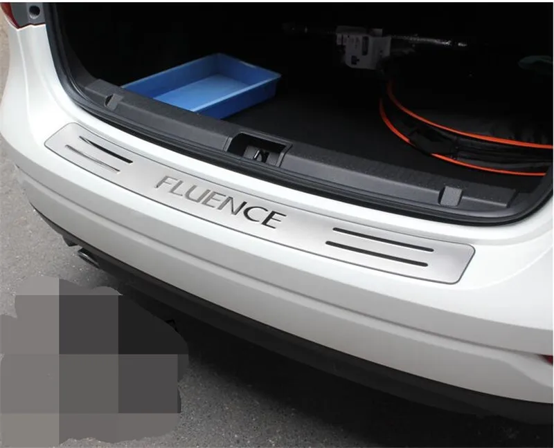 Нержавеющая сталь заднего бампера протектор Подоконник подходит для Renault Fluence 2011 2012 2013 стайлинга автомобилей