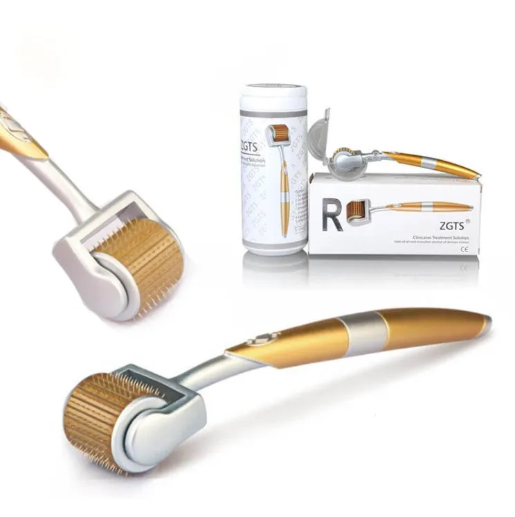 

new Professional Titanium ZGTS Derma Roller 192 needles for face care and hair-loss treatment CE Certificate Proved