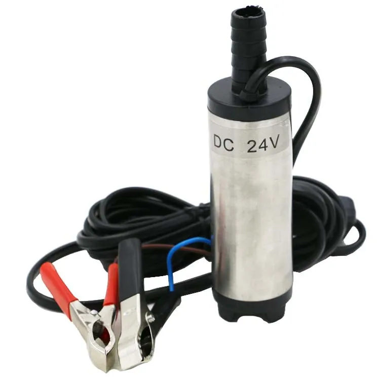 

Portable Mini Electric Submersible Pump For Pumping Diesel Oil Water Fuel Transfer Pump Stainless Steel Shell 12L/min DC 12V 24V