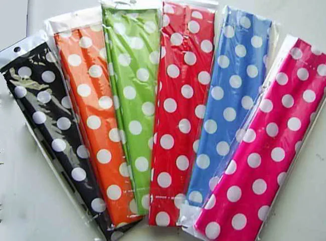 

120pcs Polka Dot prints Headbands Nylon Stretch Headwear 2" x 8" --Free Shipping-