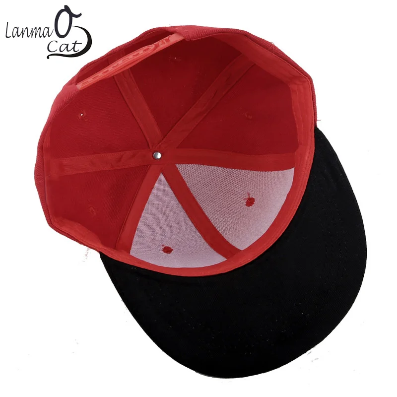 Lanmaocat, разноцветные кепки в стиле хип-хоп, с логотипом на заказ, с текстовым принтом, для взрослых, женщин, мужчин, детей, индивидуальный логотип, шапки в стиле хип-хоп, персональный